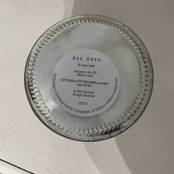 RAE DUNN GLASS ‘COTTON BALLS’ IN LILAC - Picture 2 of 2